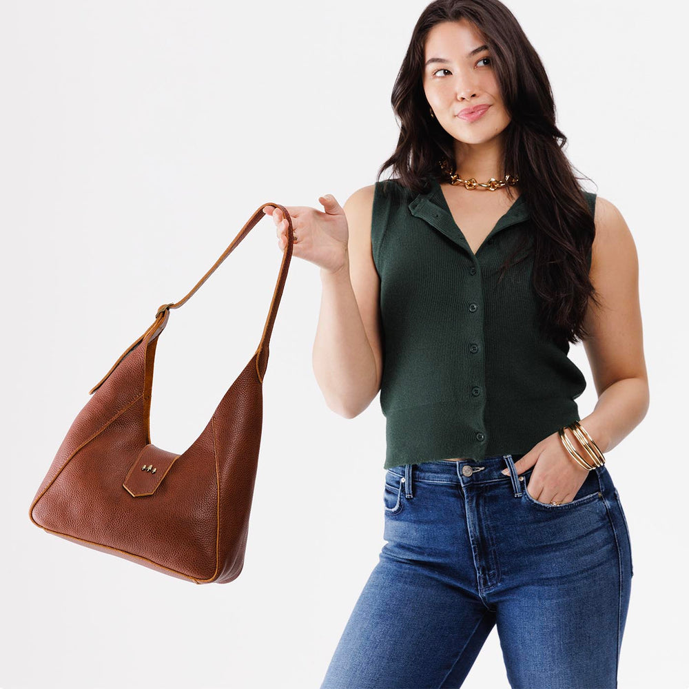 Portland Flora Shoulder Bag - Nutmeg