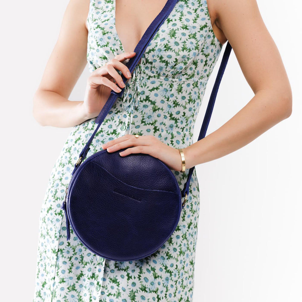 Portland Circle Crossbody - Cobalt
