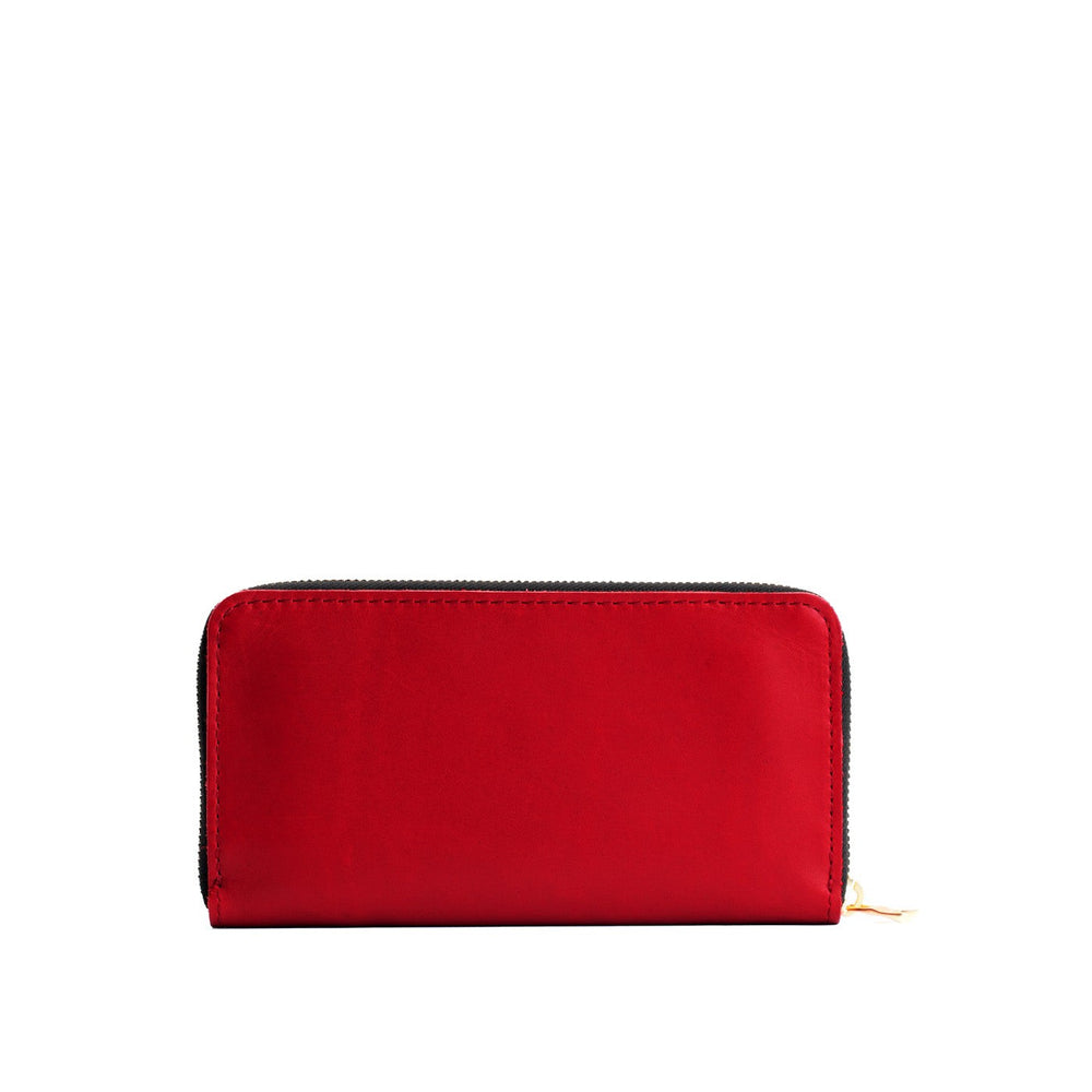 Portland Accordion Zip Wallet - Ruby