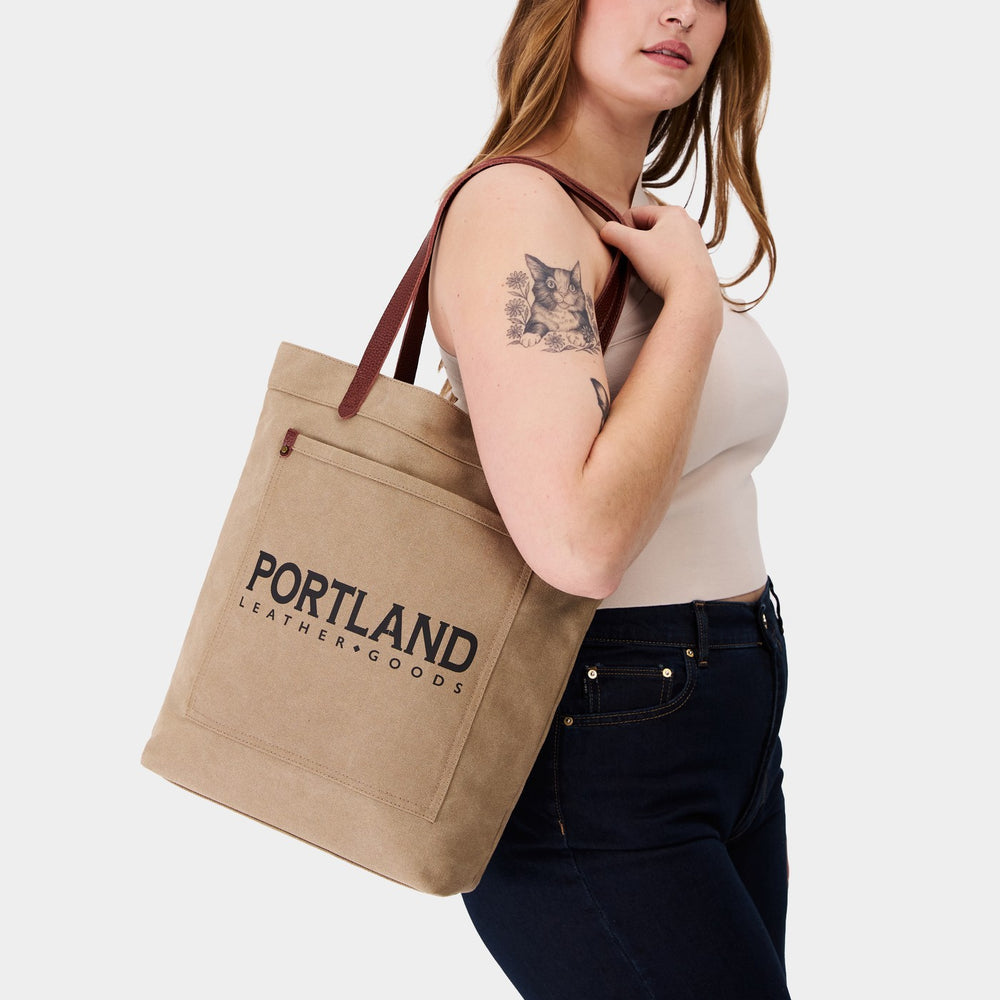 Portland Northwood Canvas Tote - Brown