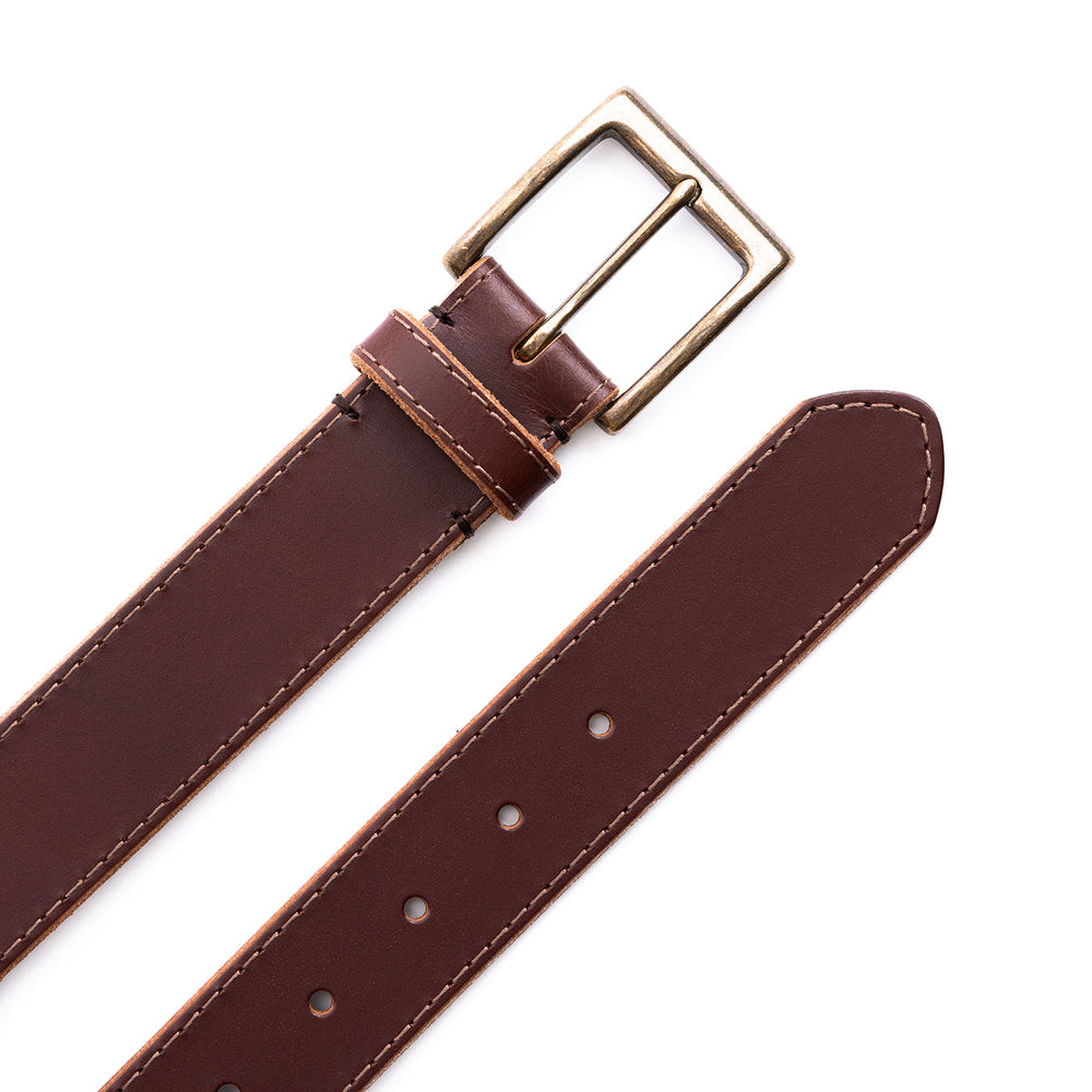 Portland Artisan Leather Belt - Pecan