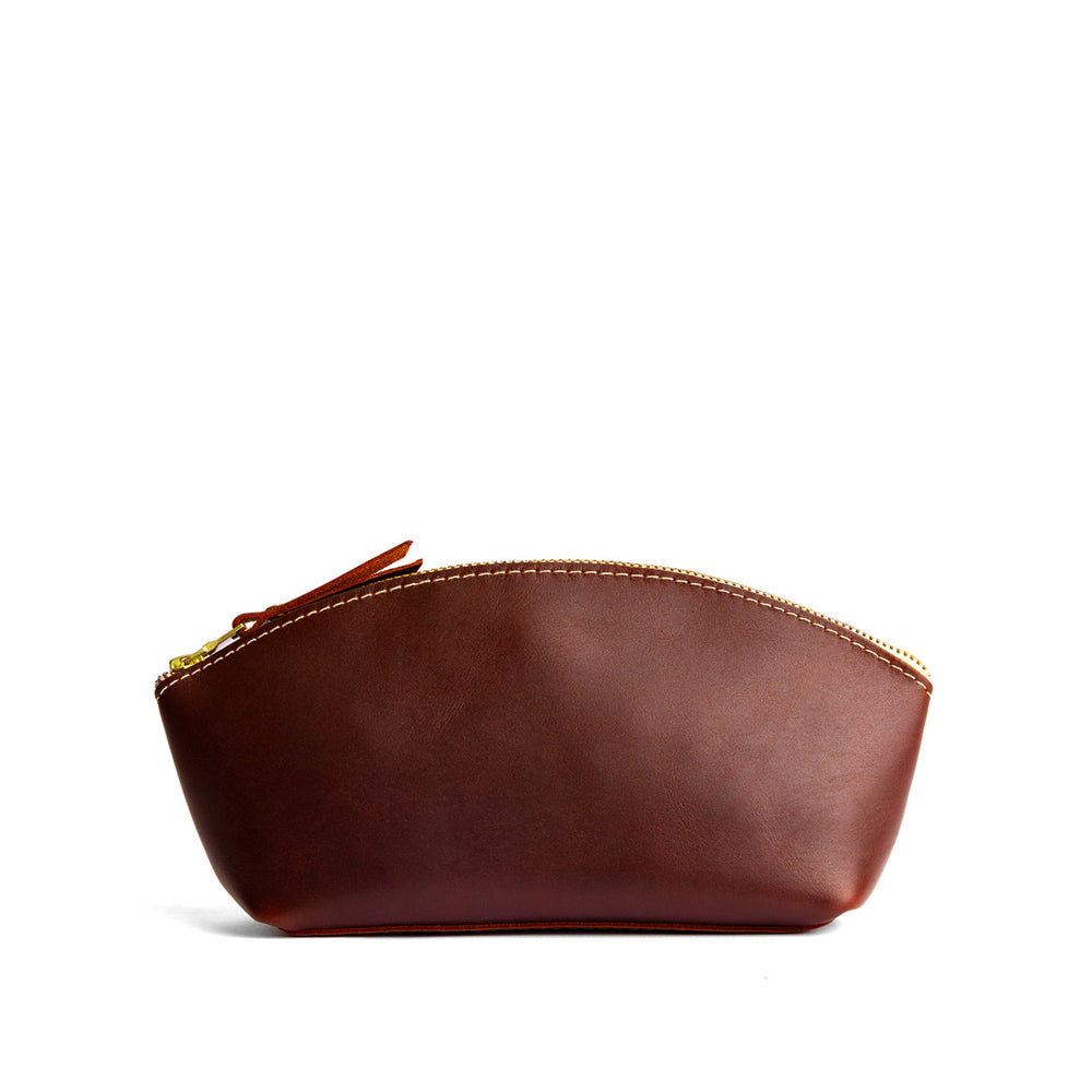 Portland Eclipse Makeup Bag - Cognac