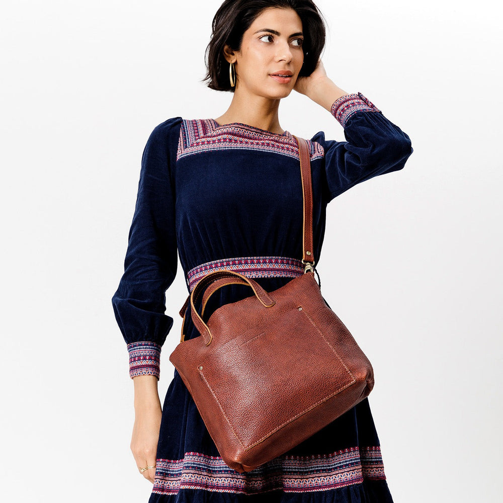 Portland Medium Crossbody Tote - Nutmeg
