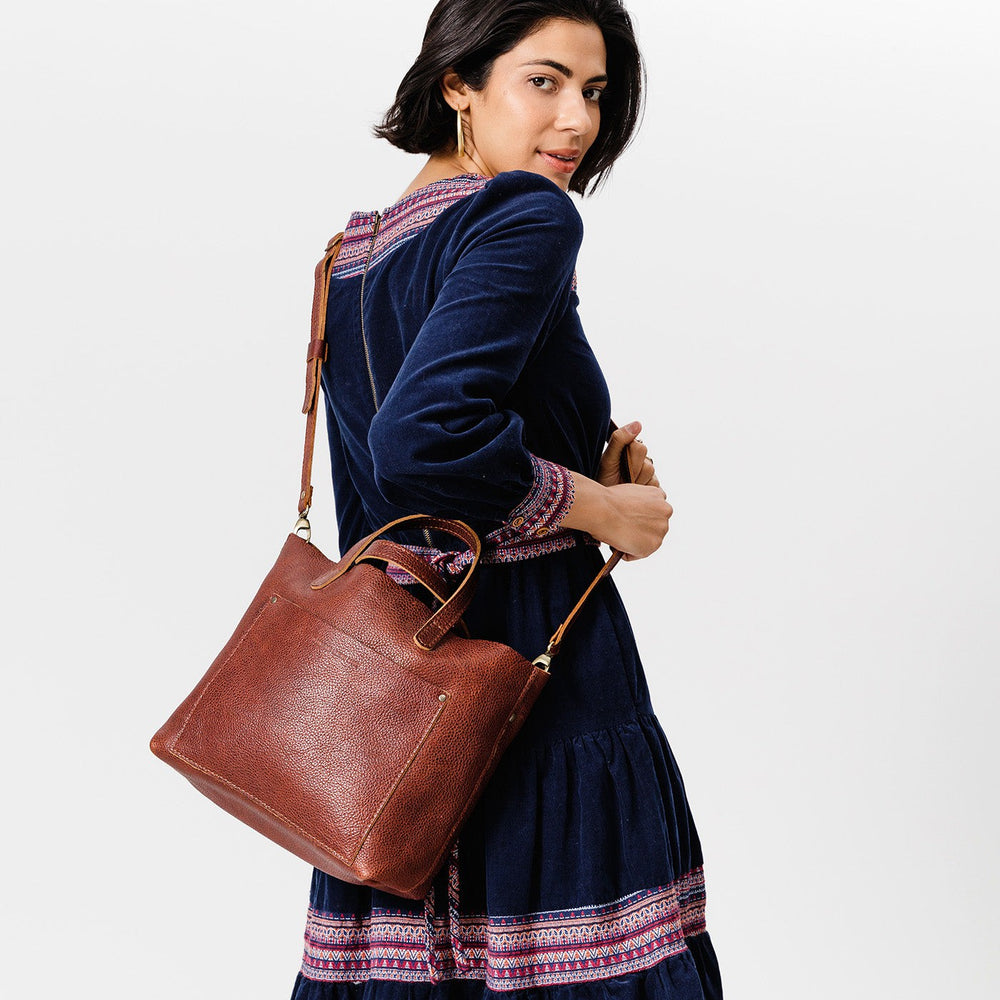 Portland Medium Crossbody Tote - Nutmeg