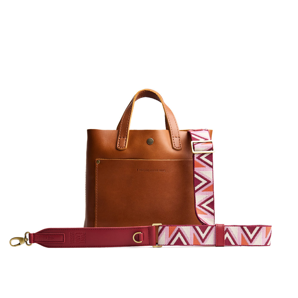 Portland Zig Zag Strap - Pink Pony