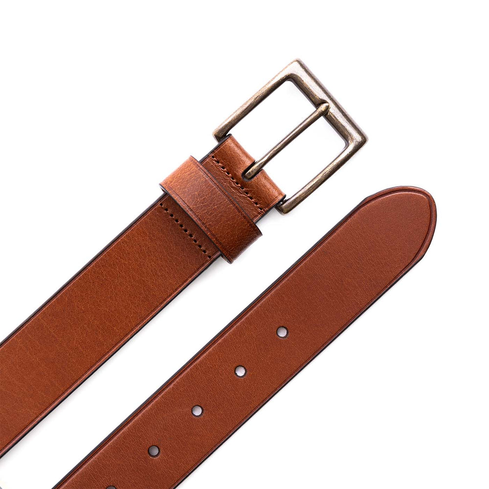 Portland True North Leather Belt - Amber