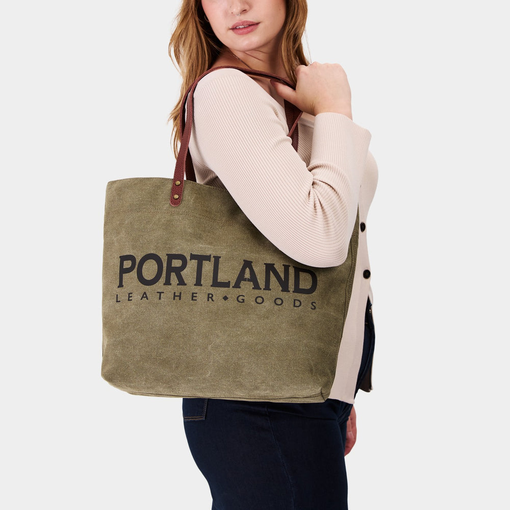 Portland Deadwood Canvas Tote - Green