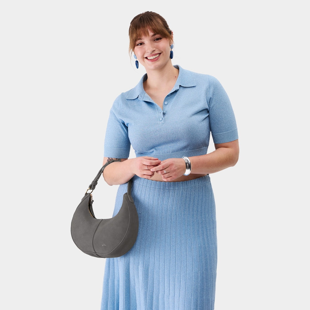 Portland Nora Shoulder Bag - Smoke Grey