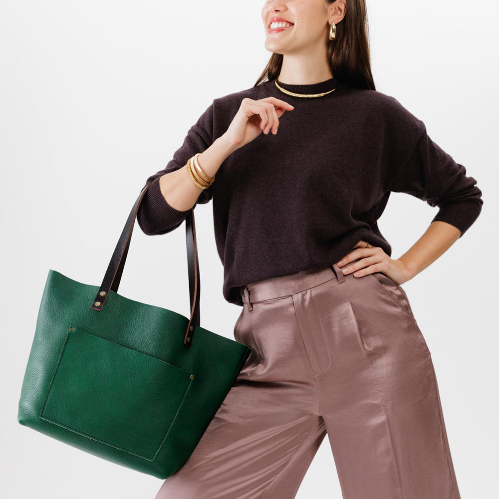 Portland Leather Tote Bag - Bacalar