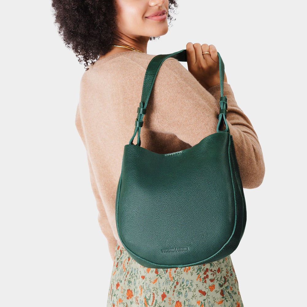 Portland Olivia Shoulder Bag - Forest Green