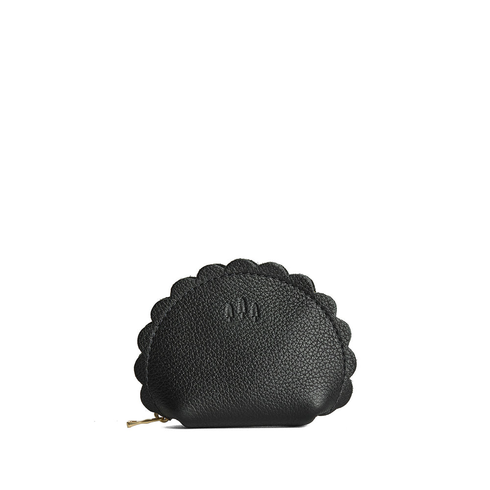Portland Marigold Pouch - Pebbled black