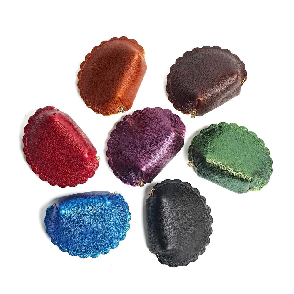 Portland Marigold Pouch - Pebbled black