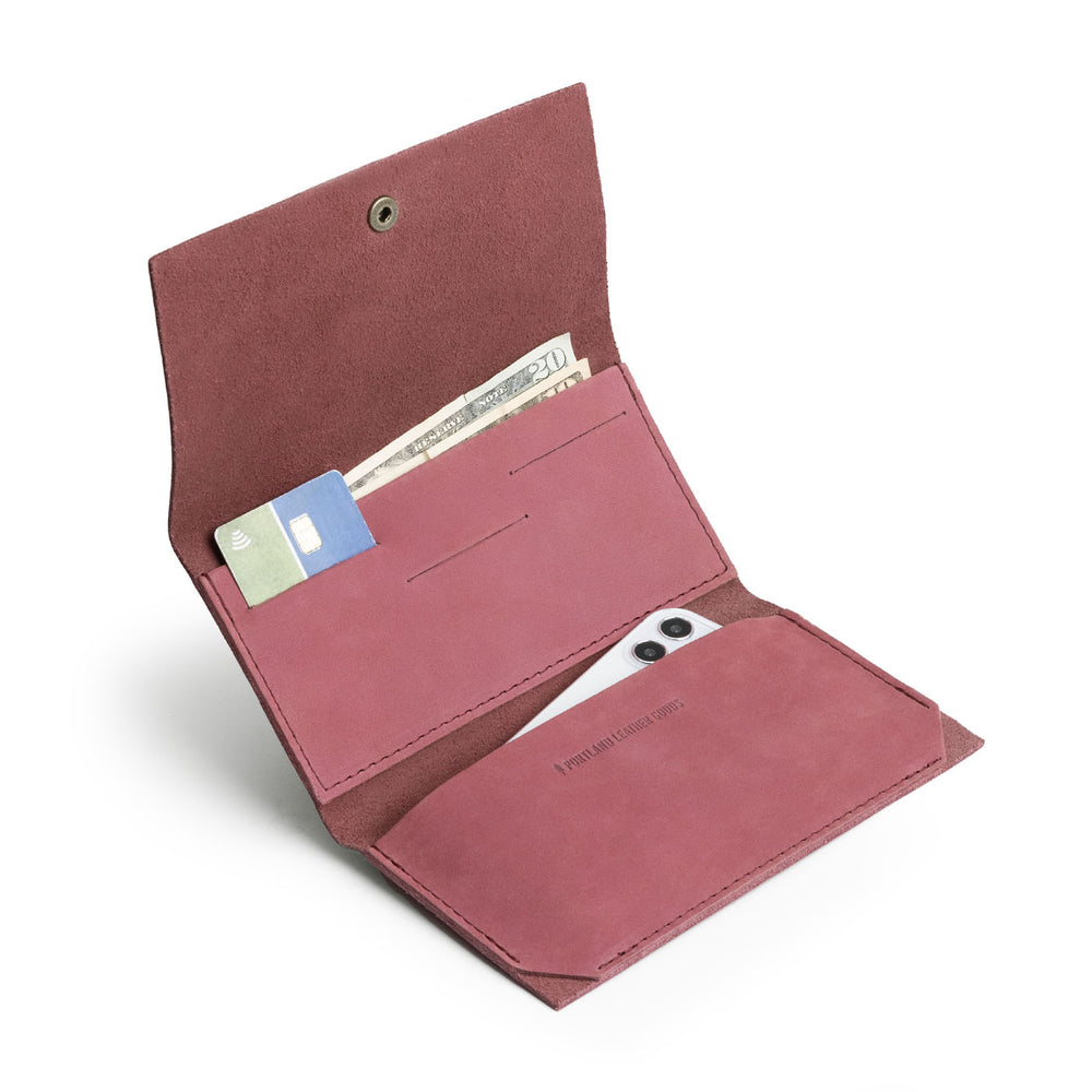 Portland Leather Rancher Wallet - Foxglove