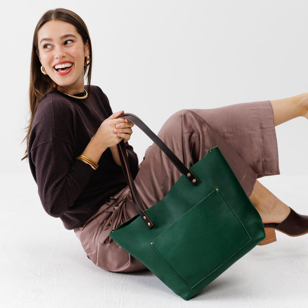 Portland Leather Tote Bag - Bacalar