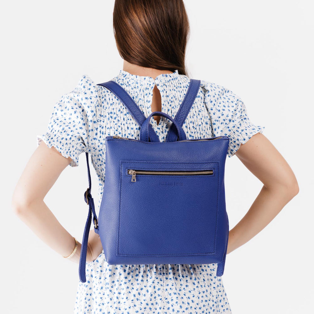 Portland Tote Backpack - Molino Blue