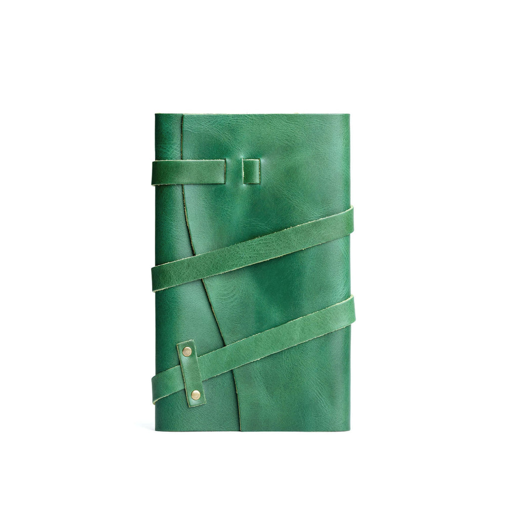 Portland Leather Wrap Journal - Cowboy Mint