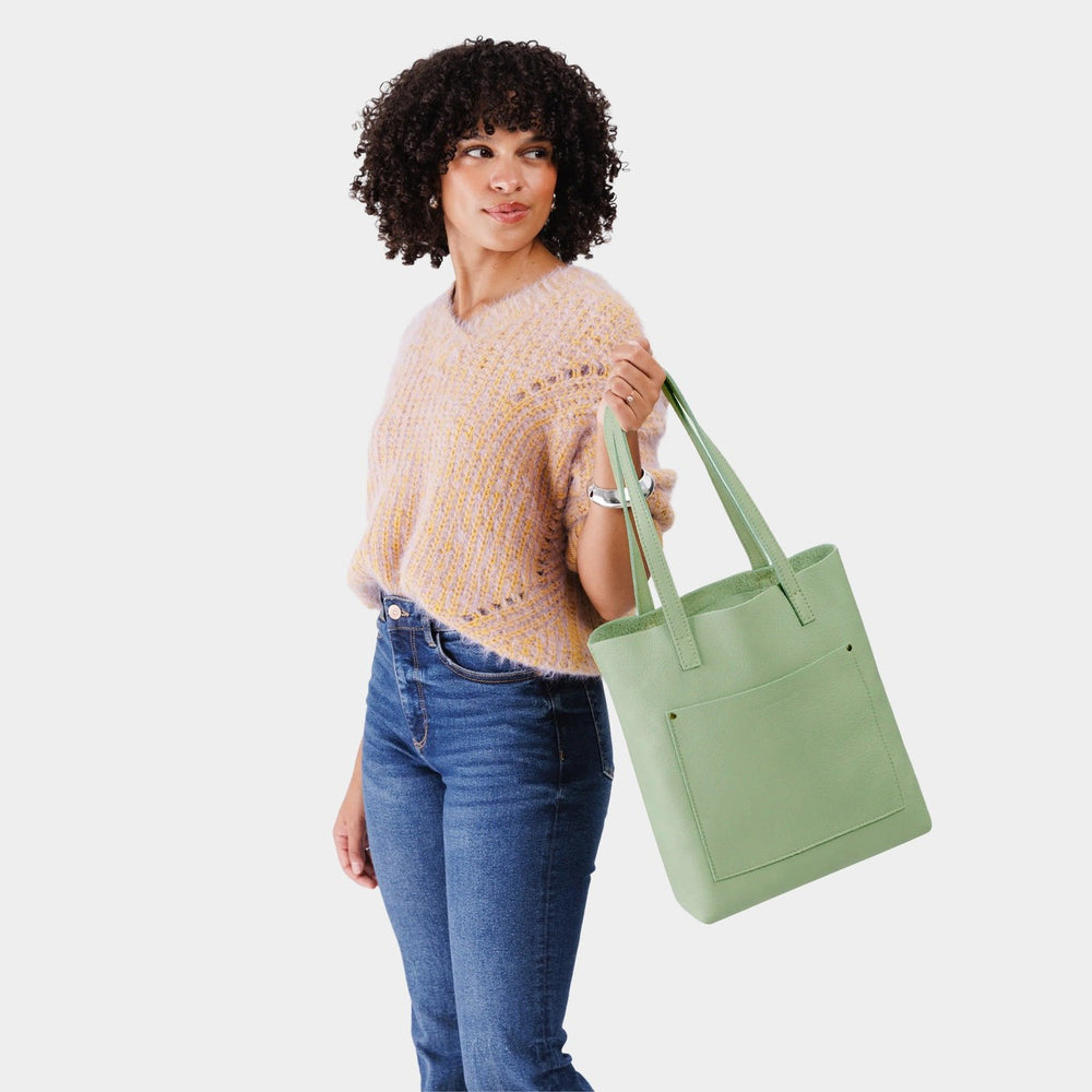Portland Crossbody Tote - Pistachio