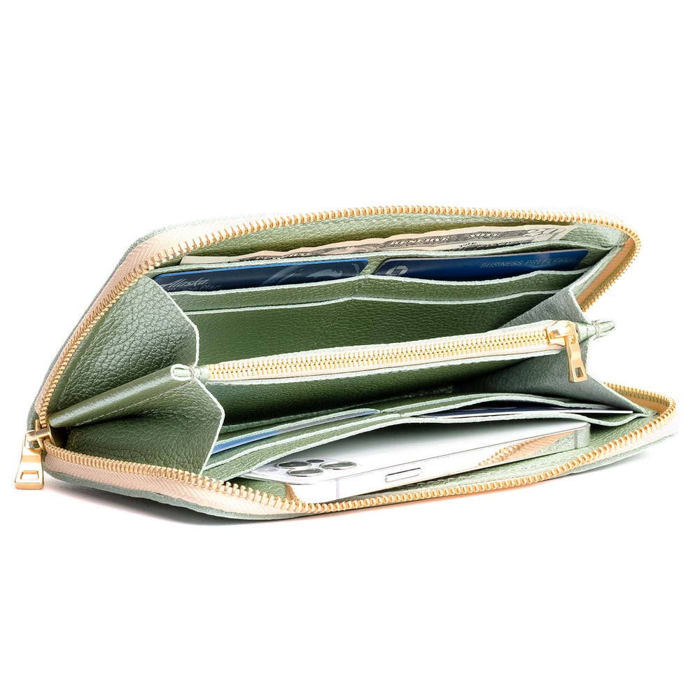 Portland Accordion Zip Wallet - Beetle