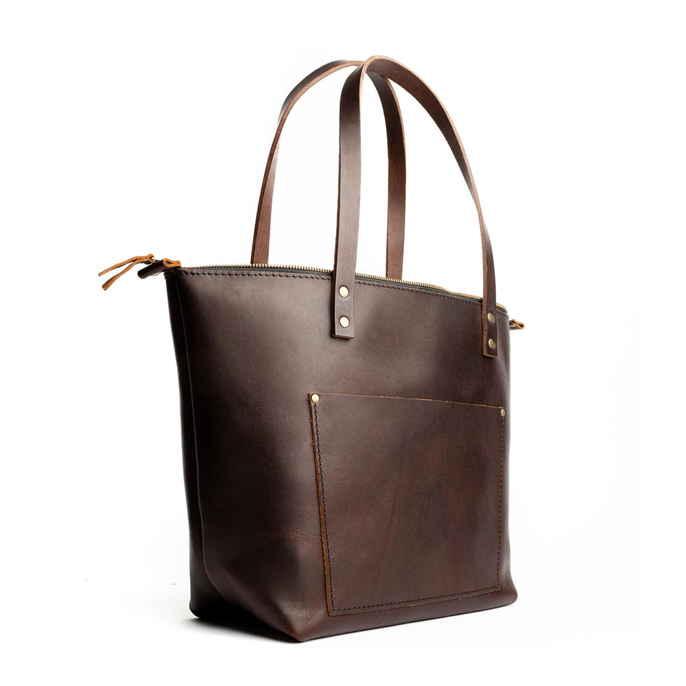 Portland Leather Tote Bag - Grizzly