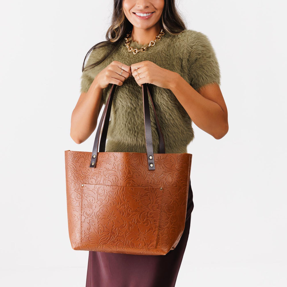 Portland Leather Tote Bag - Meadow