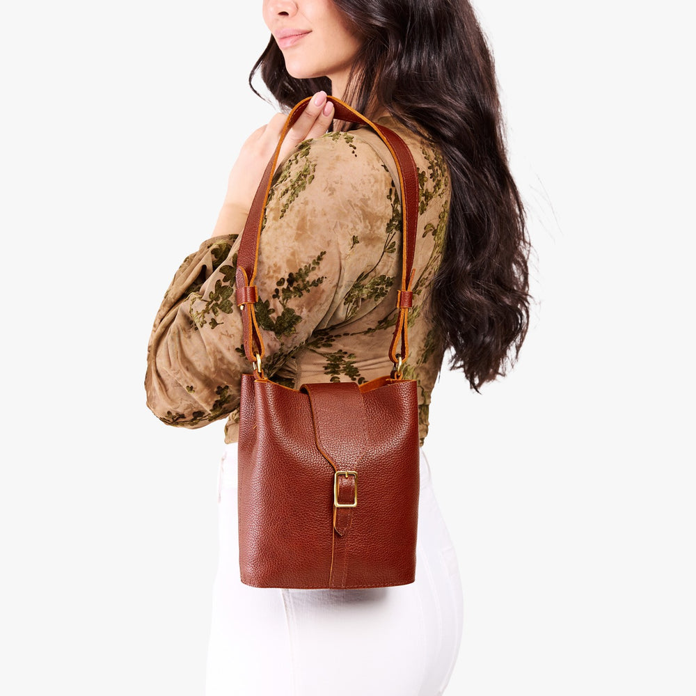 Portland Polly Bucket Bag - Nutmeg