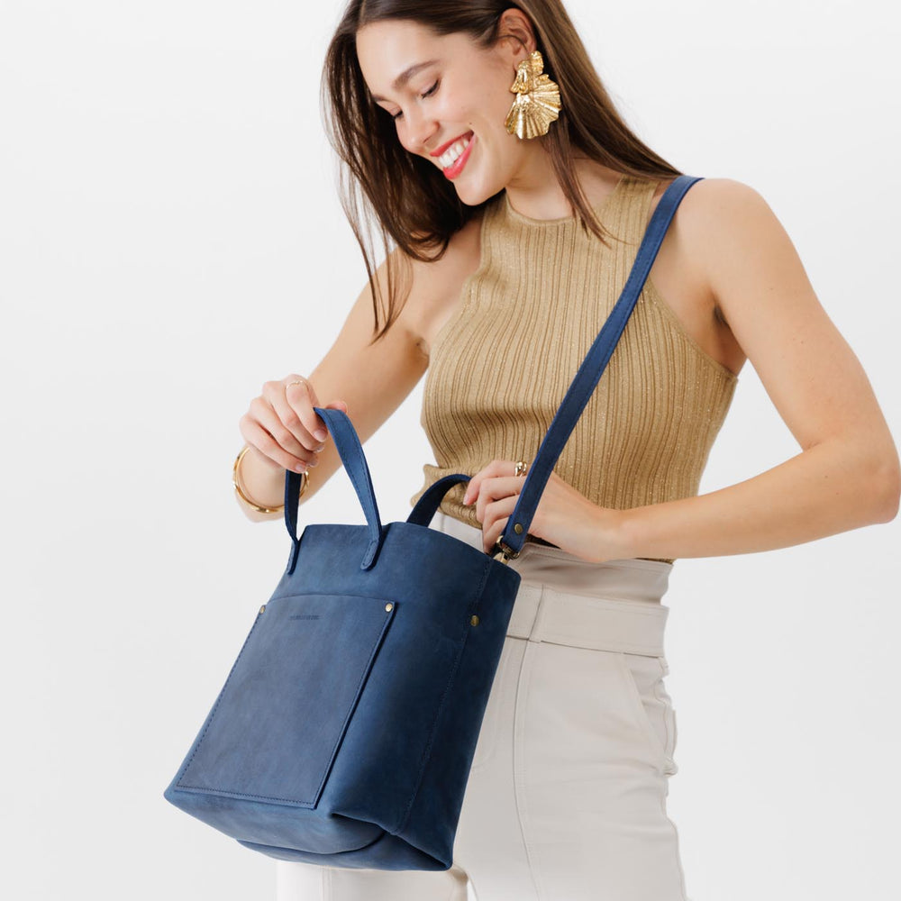 Portland Medium Crossbody Tote - Deep Water