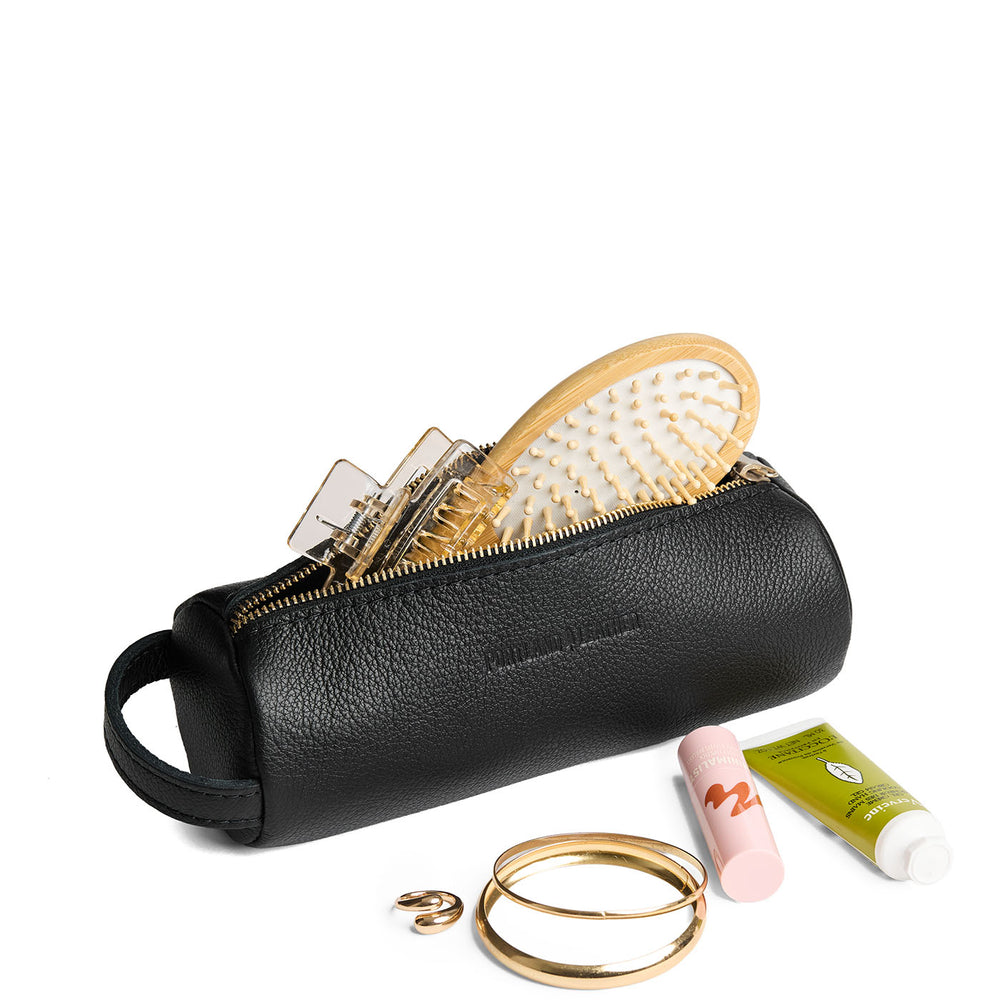 Portland Sushi Roll Pouch - Pebbled black