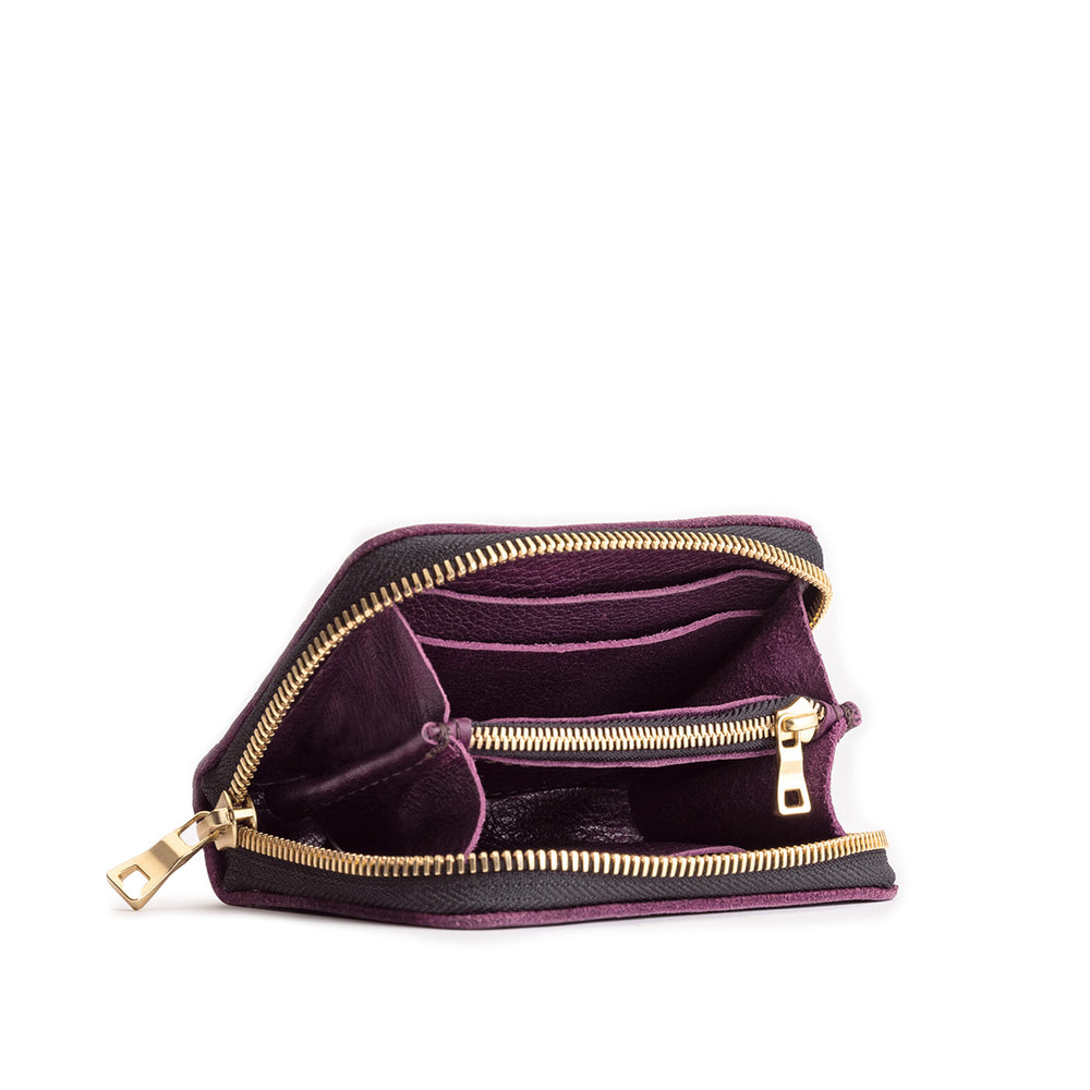 Portland Small Zip Wallet - Plum