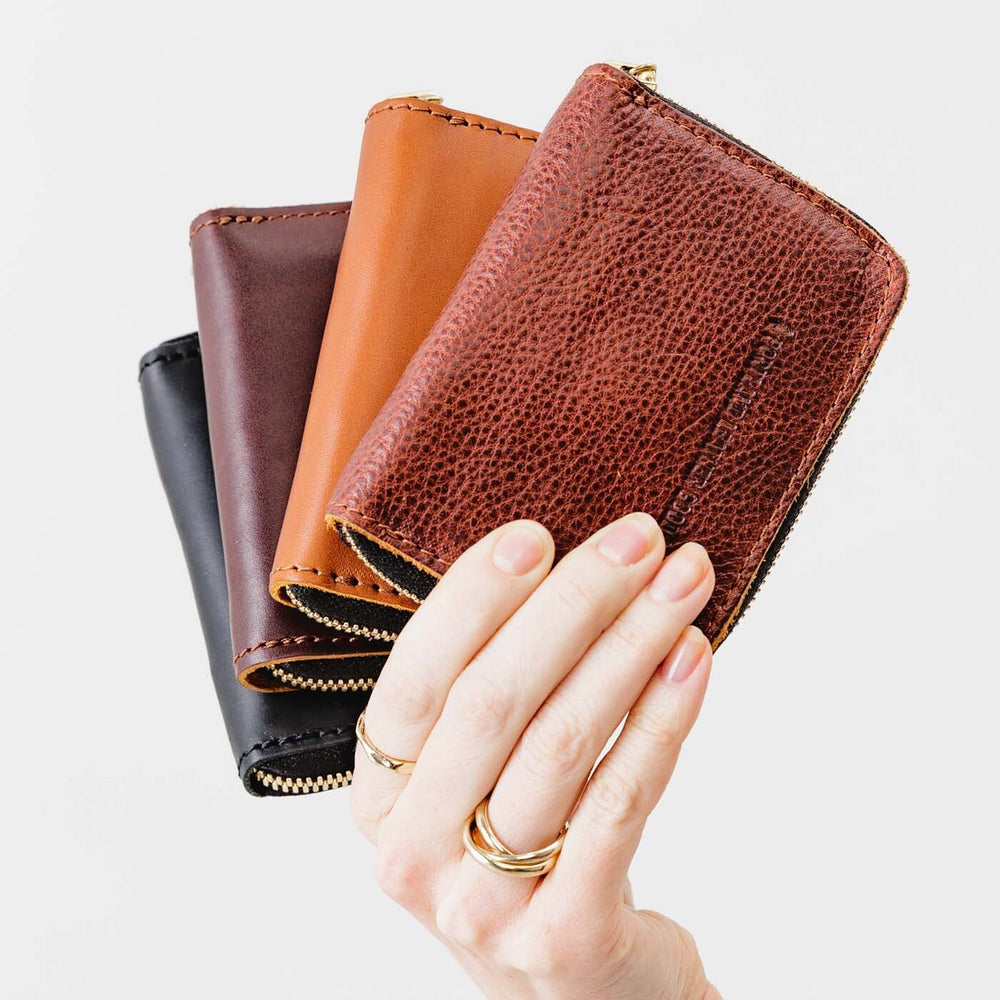 Portland Small Zip Wallet - Plum