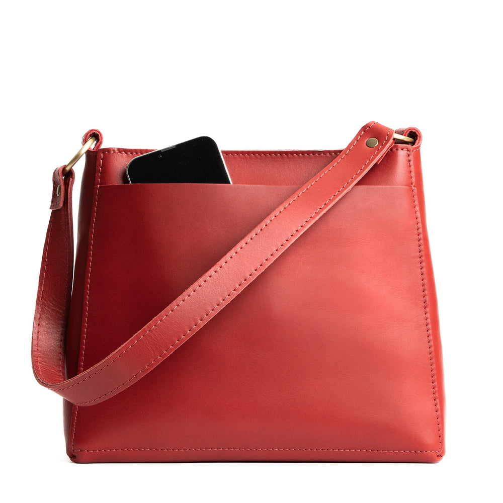 Portland Triangle Shoulder Bag - Ruby