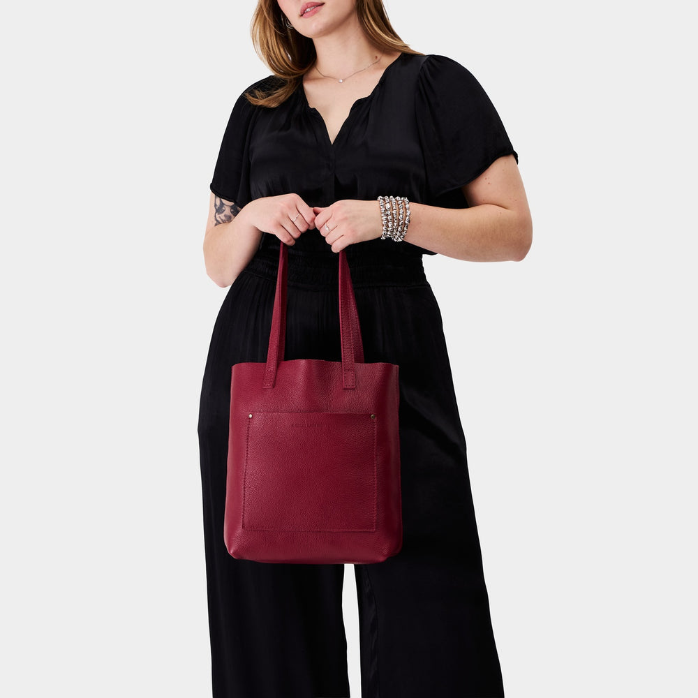 Portland Crossbody Tote - Rhubarb