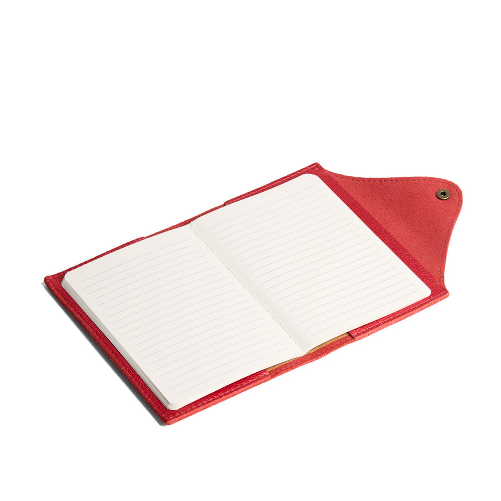Portland Leather Snap Journal - Reba Red