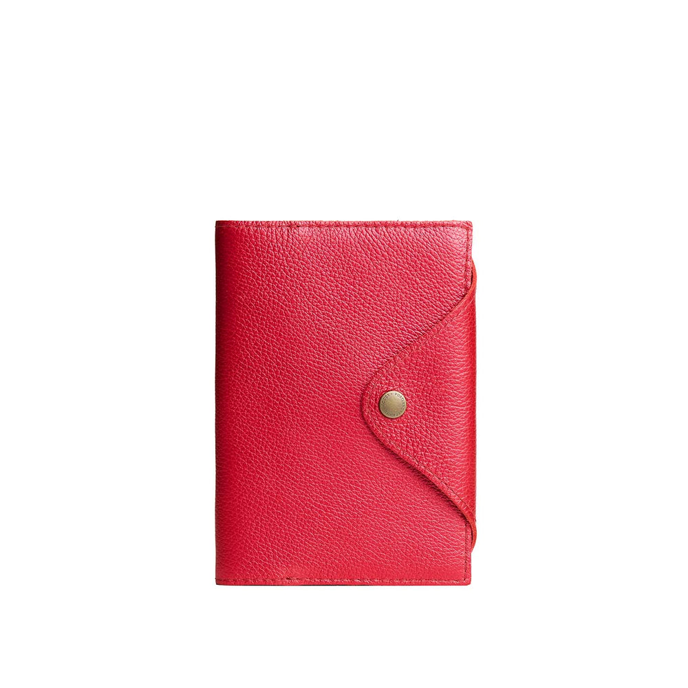 Portland Leather Snap Journal - Reba Red