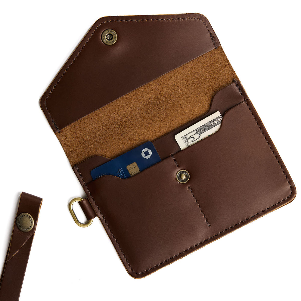 Portland Passport Wristlet - Chocolate Brown