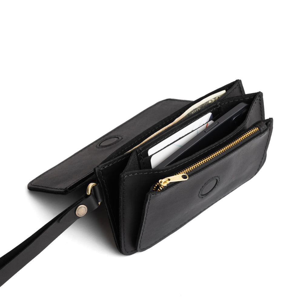 Portland Lily Wristlet - Black