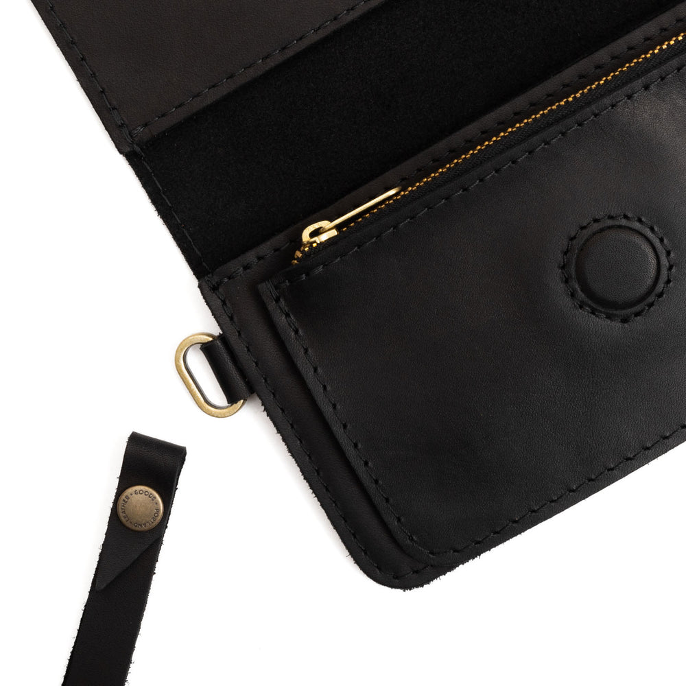 Portland Lily Wristlet - Black