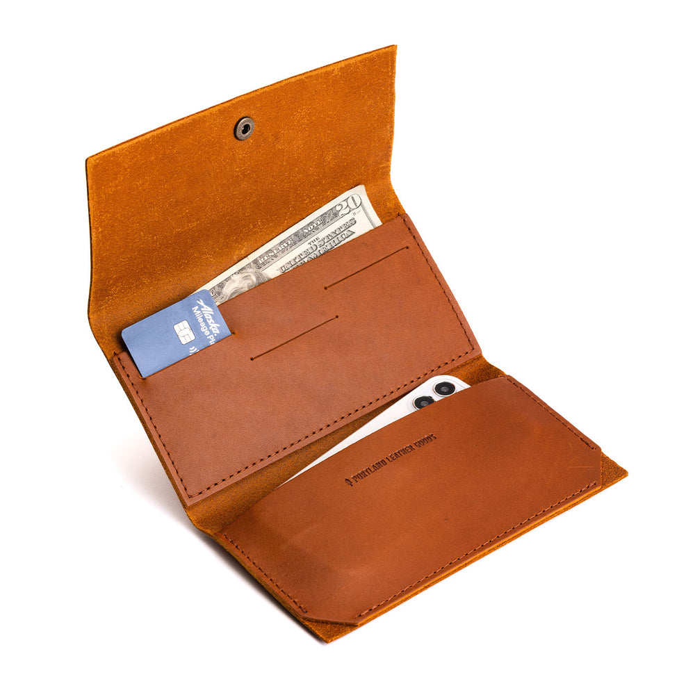 Portland Leather Rancher Wallet - Honey