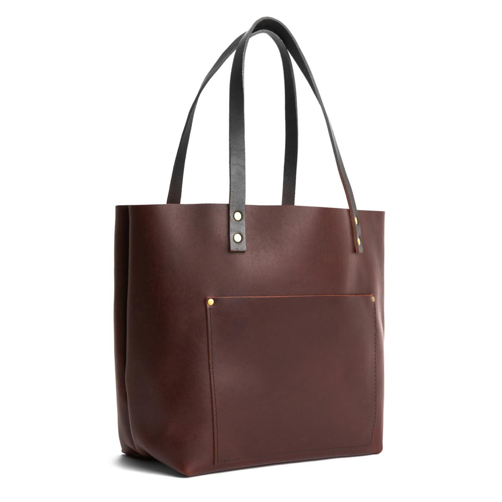 Portland Leather Tote Bag - Cognac