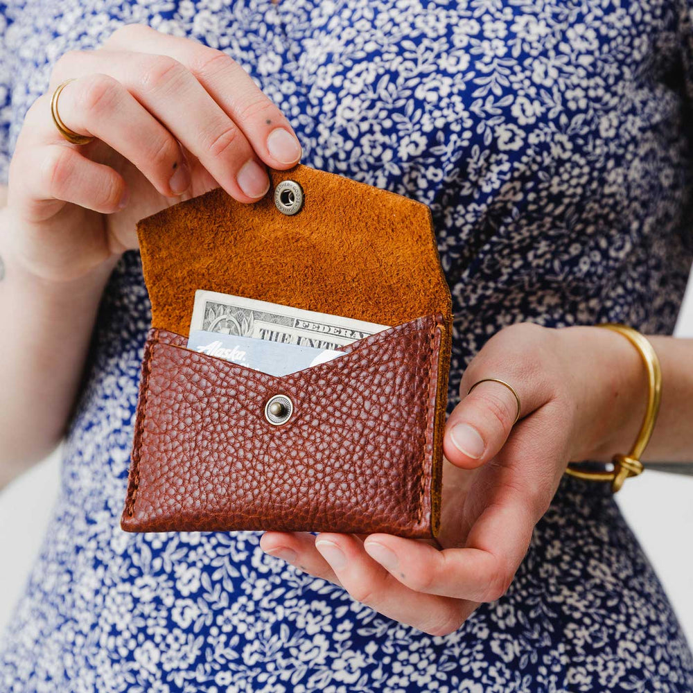Portland Mini Envelope Wallet - Nutmeg