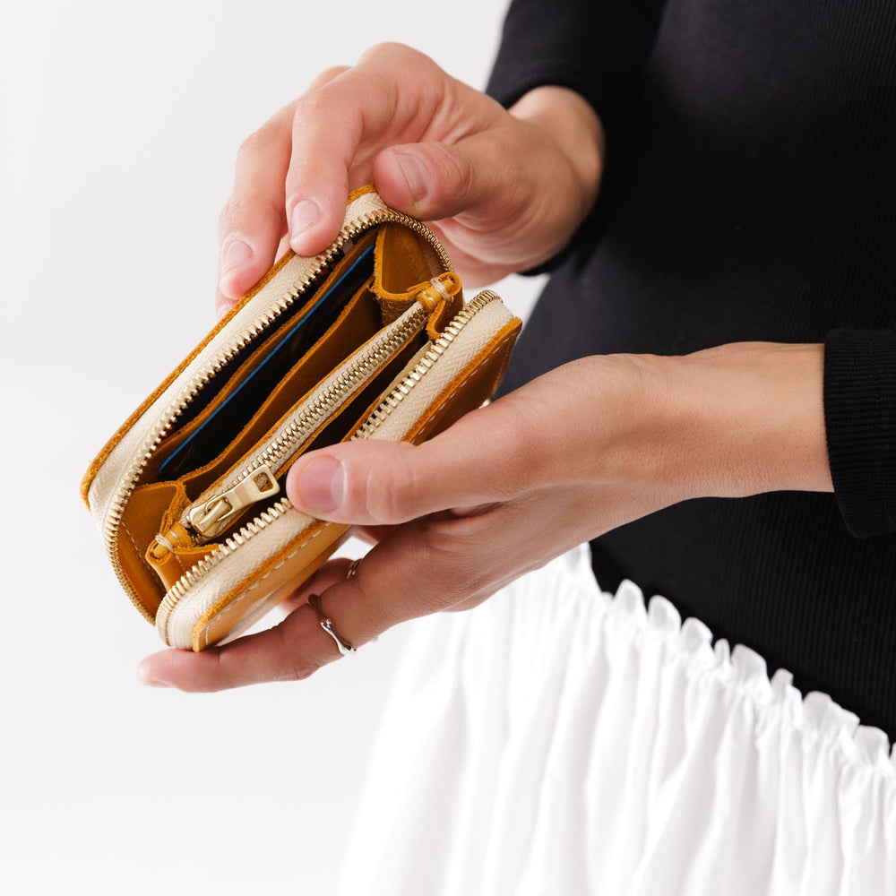 Portland Small Zip Wallet - Sunflower