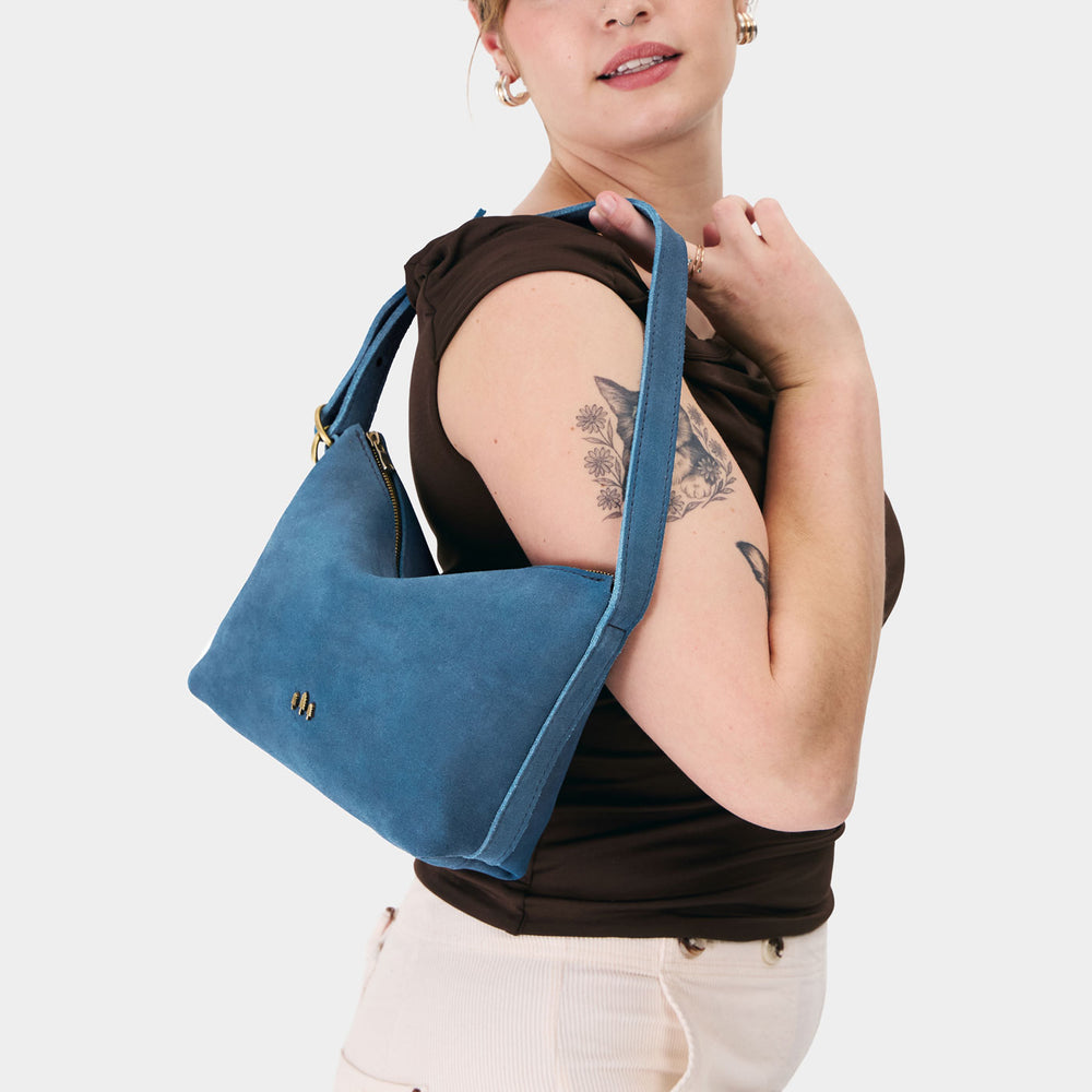 Portland Slouchy Shoulder Bag - Mariner Blue