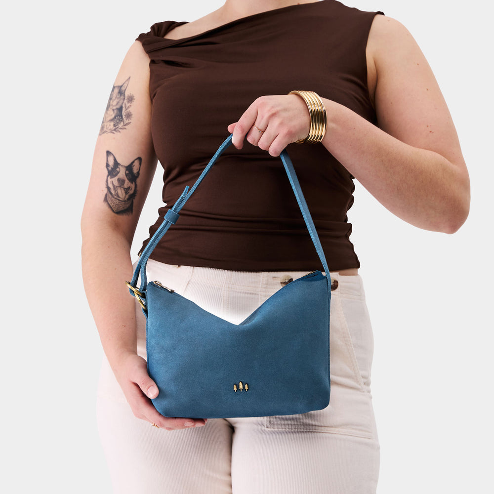 Portland Slouchy Shoulder Bag - Mariner Blue