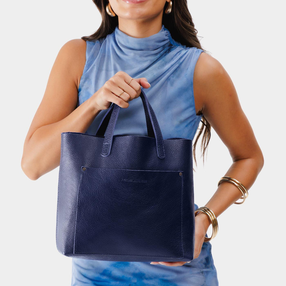 Portland Medium Crossbody Tote - Cobalt