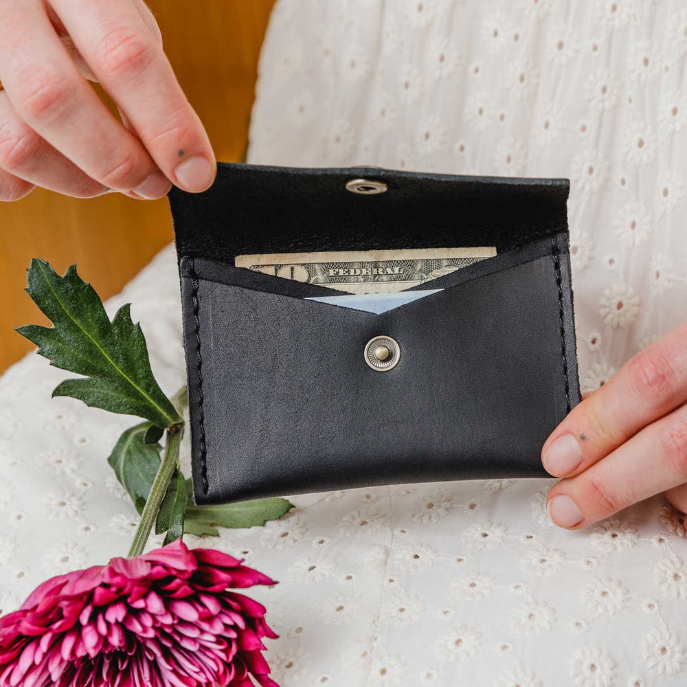 Portland Mini Envelope Wallet - Black