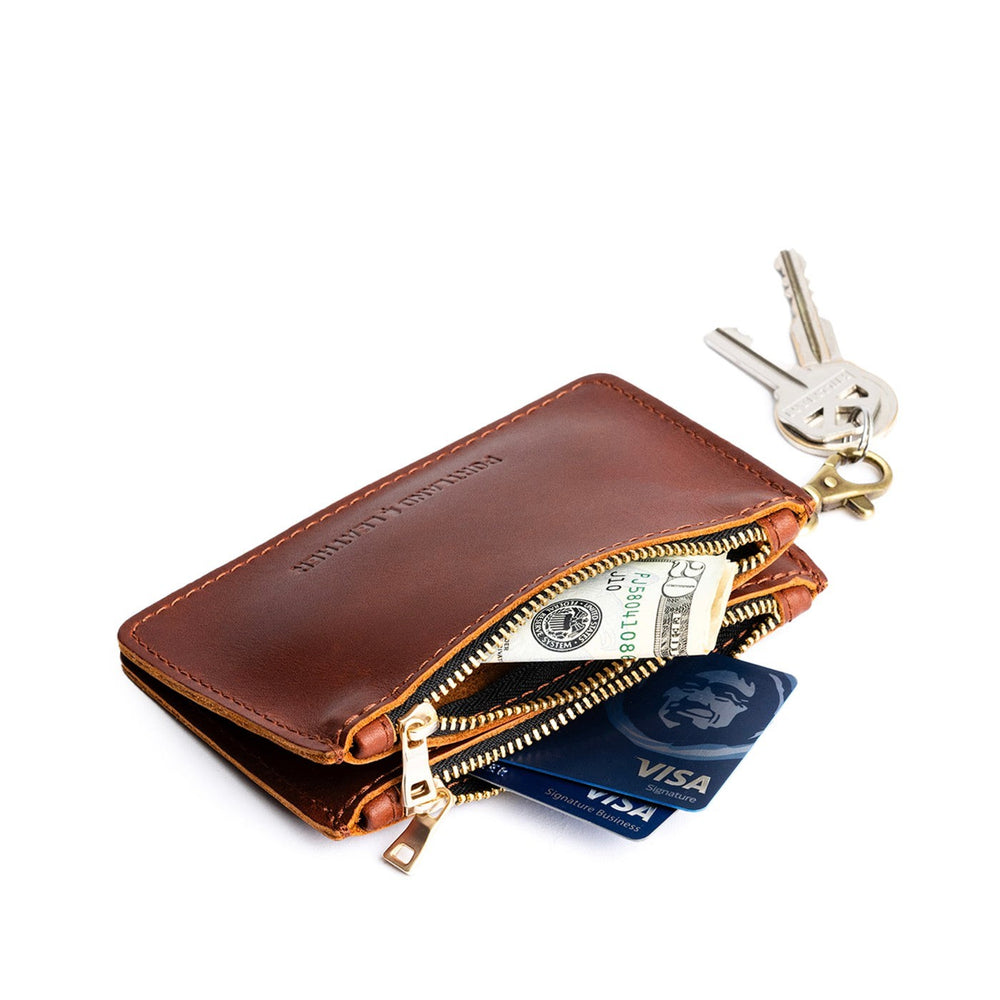 Portland Zip-Zap Duo Wallet - Chestnut
