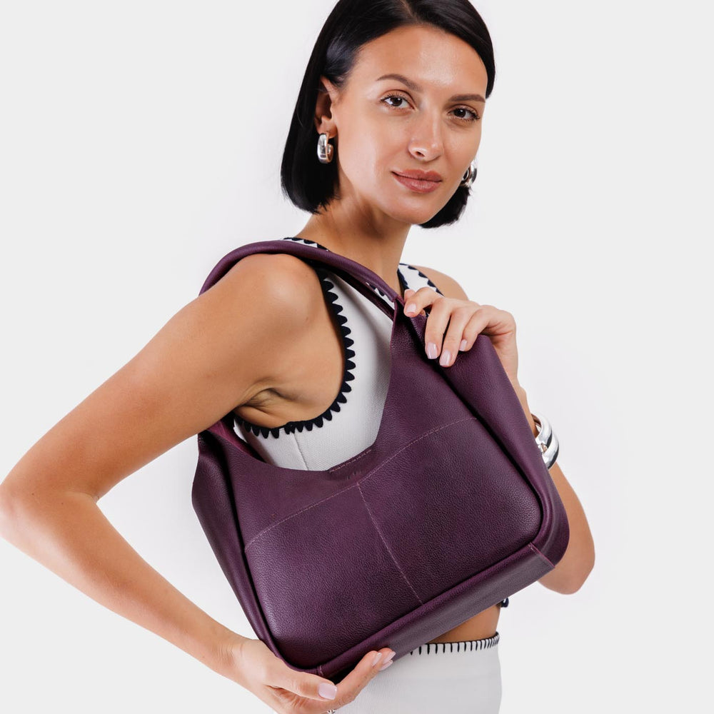 Portland Madison Shoulder Bag - Plum