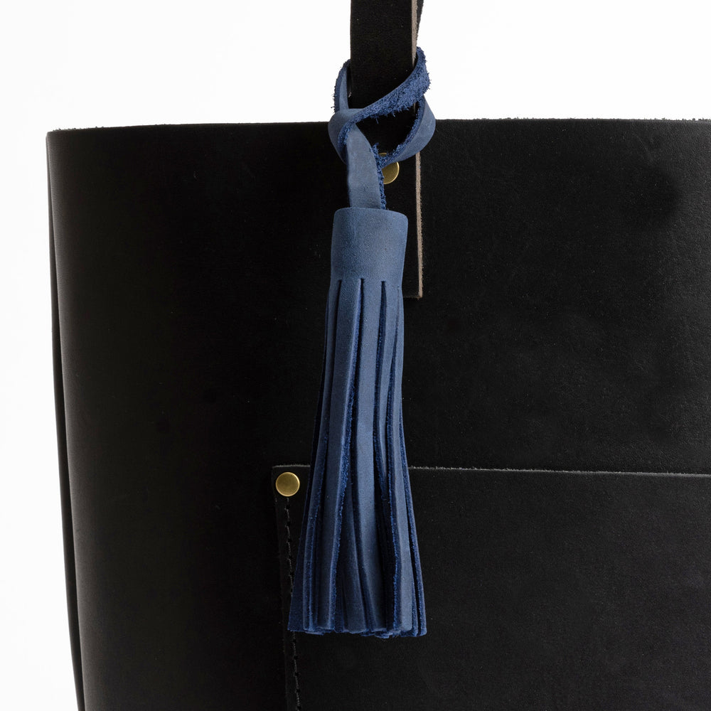 Portland Leather Tassel - Deep Water