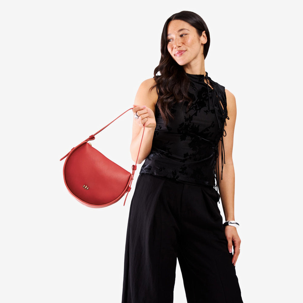 Portland Moon Shot Shoulder Bag - Ruby