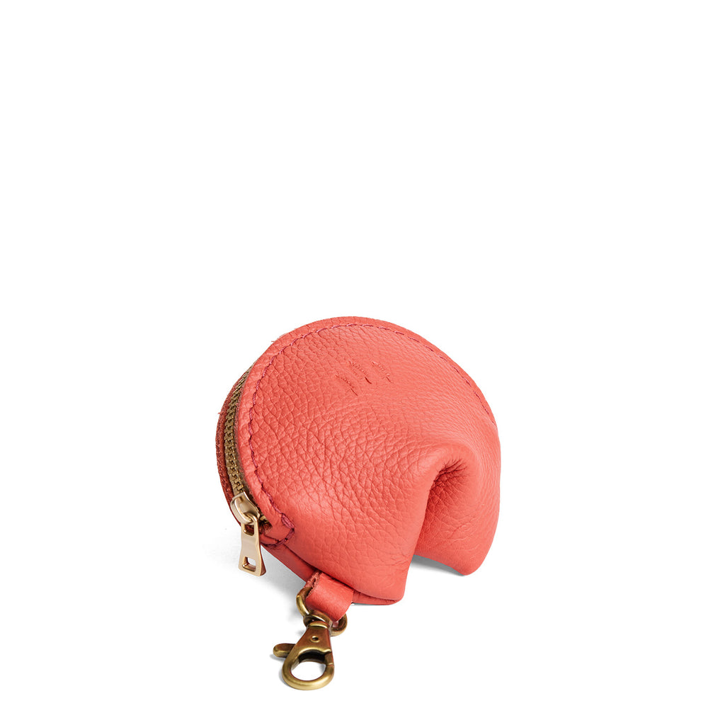 Portland Fortune Cookie Keychain - Coral