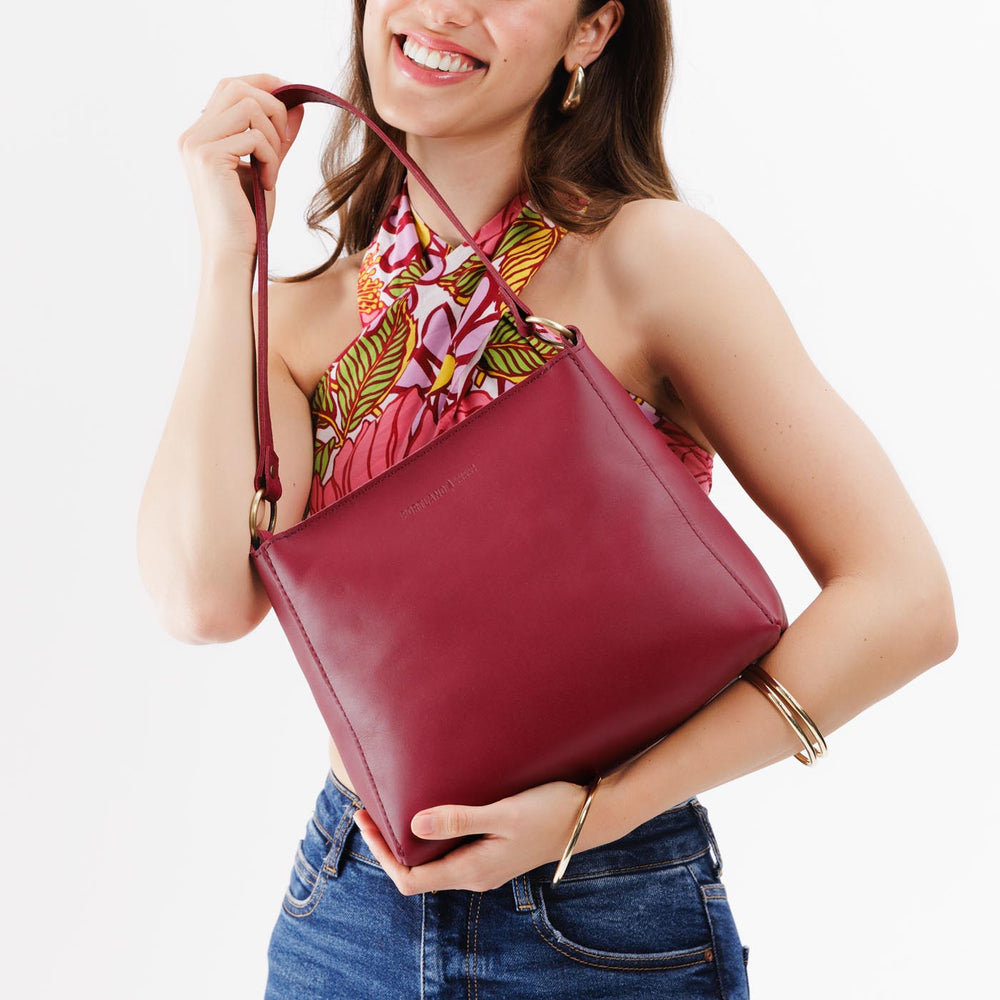 Portland Triangle Shoulder Bag - Berry Good
